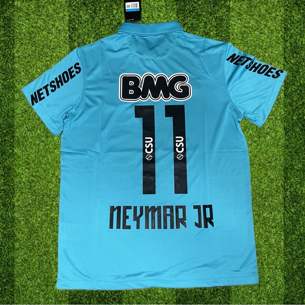 Nike Neymar Santos FC Light Blue Retro Soccer Jersey